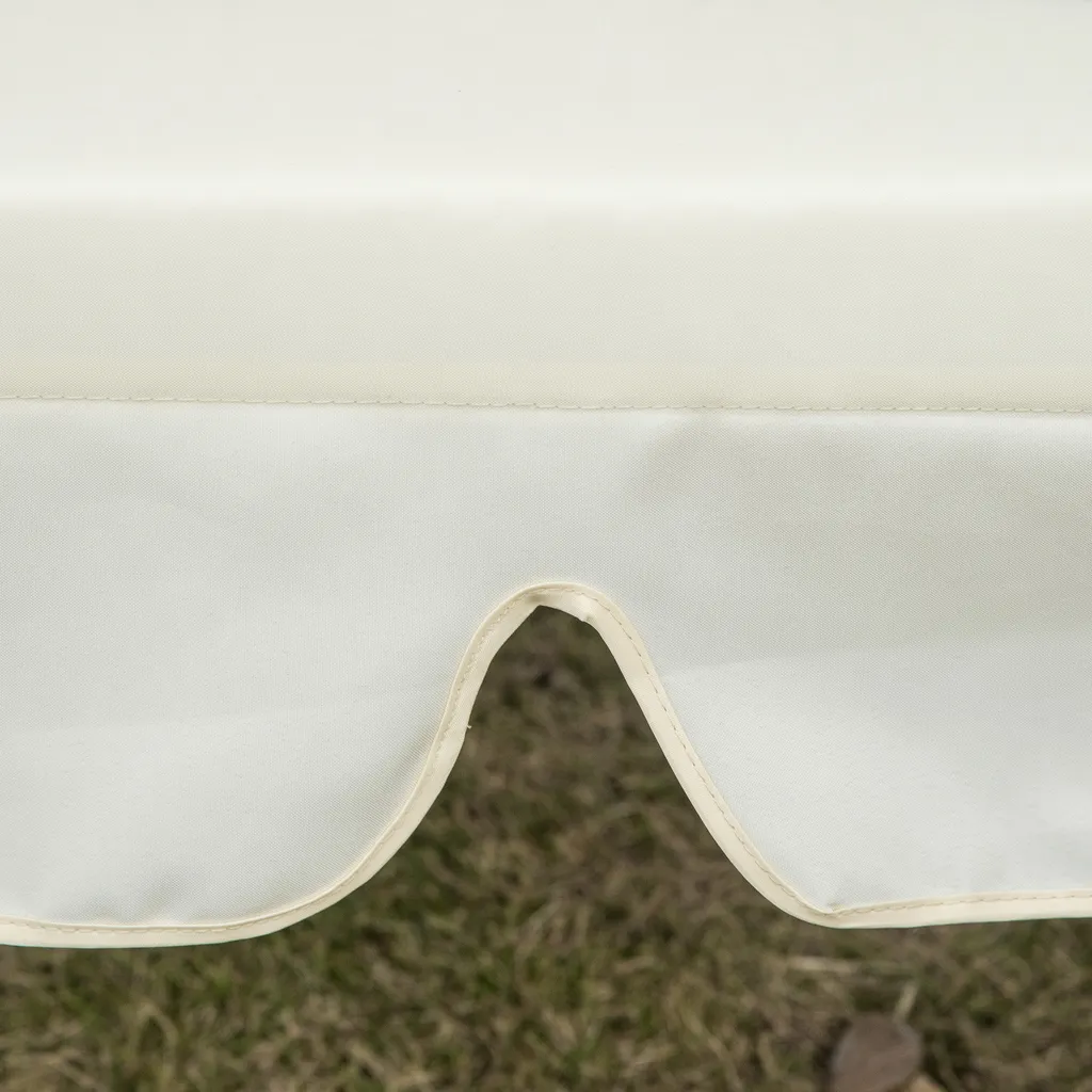 Outsunny Schaukelstuhl 3-Sitzer Hollywoodschaukel Gartenschaukel Mit Sitz- Und Rückenlehnen Tablett Sitzbank Schwingbank Dachwinkel Verstellbar Stahlrohr Oxford-Stoff Beige 200 X 120 X 164 Cm 9 Outsunny Schaukelstuhl 3-Sitzer Hollywoodschaukel Gartenschaukel Mit Sitz- Und Rückenlehnen Tablett Sitzbank Schwingbank Dachwinkel Verstellbar Stahlrohr Oxford-Stoff Beige 200 X 120 X 164 Cm – Bild 9