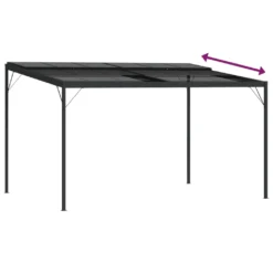 VidaXL Pavillon Mit Dach Anthrazit 4x3x2,5 M Aluminium Und Stahl -Angebote Moos Traum Store 00fd79a345f4e4e7a7940f84debafba2