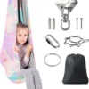 Kinderschaukel Hängematte, Indoor Therapieschaukel, Kuschelhängematte Für Kinder Mit ADHS, Asperger, Sensorische Integrationstherapie Double Layer Pod Schaukelstuhl