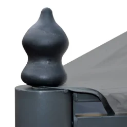 Pergola Calpe, Garten Pavillon, Stabiles 7cm-Gestell Mit Seitenwand Hellgrau 4x4m -Angebote Moos Traum Store 02a3a79a7224ec2373fba39f1f0dd6b8