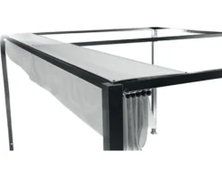 Pavillon Sky, 300x400cm, Gestell Aus Aluminium/Stahl, Pulverbschichtet In Anthrazit, Dach Aus Polyester 200g In Grau, Zerlegt Im Karton Verpackt -Angebote Moos Traum Store 0330dade27168980daa2220b3350ff52