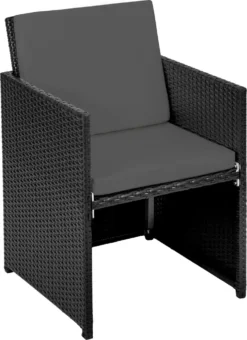 Tectake Aluminium Rattan Sitzgruppe New York 6+4+1 Mit Schutzhülle - Schwarz -Angebote Moos Traum Store 046e66bc7619b42e307c8355d26e1514