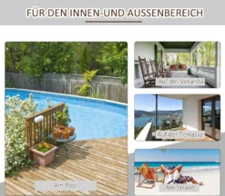 Outsunny Adirondack Gartenstuhl Schaukelstuhl Schaukelsessel Gartensessel Gartenmöbel Balkonstuhl Weiß 77 X 94 X 97 Cm -Angebote Moos Traum Store 0750f21c37a8846bce06261cd6efb0d8