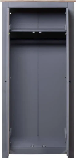 VidaXL Kleiderschrank Grau 80x50x171,5 Cm Kiefernholz Panama -Angebote Moos Traum Store 0943b631cd358b9f94c77f1fe59ddc39