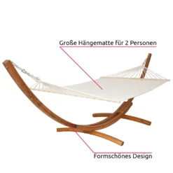 Tectake XXL Hängematte Thorsten Mit Holzgestell Für 2 Personen - Weiß 12 Tectake XXL Hängematte Thorsten Mit Holzgestell Für 2 Personen - Weiß -Angebote Moos Traum Store 0af0575dcaeaa8d8e15e0d6a45f260af