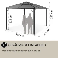 Blumfeldt Pantheon Cortina Pavillon Wasserdicht, Stabil & Winterfest, Terrassenüberdachung Sturmfest, Gartenpavillon Mit Durchsichtigem Festem Dach, Metall-Pergola Mit Hardtop, Pavillon 3x4 M, Schwarz 12 Blumfeldt Pantheon Cortina Pavillon Wasserdicht, Stabil & Winterfest, Terrassenüberdachung Sturmfest, Gartenpavillon Mit Durchsichtigem Festem Dach, Metall-Pergola Mit Hardtop, Pavillon 3x4 M, Schwarz -Angebote Moos Traum Store 0dbb3833d42ed058fd93c66bc7ee6062