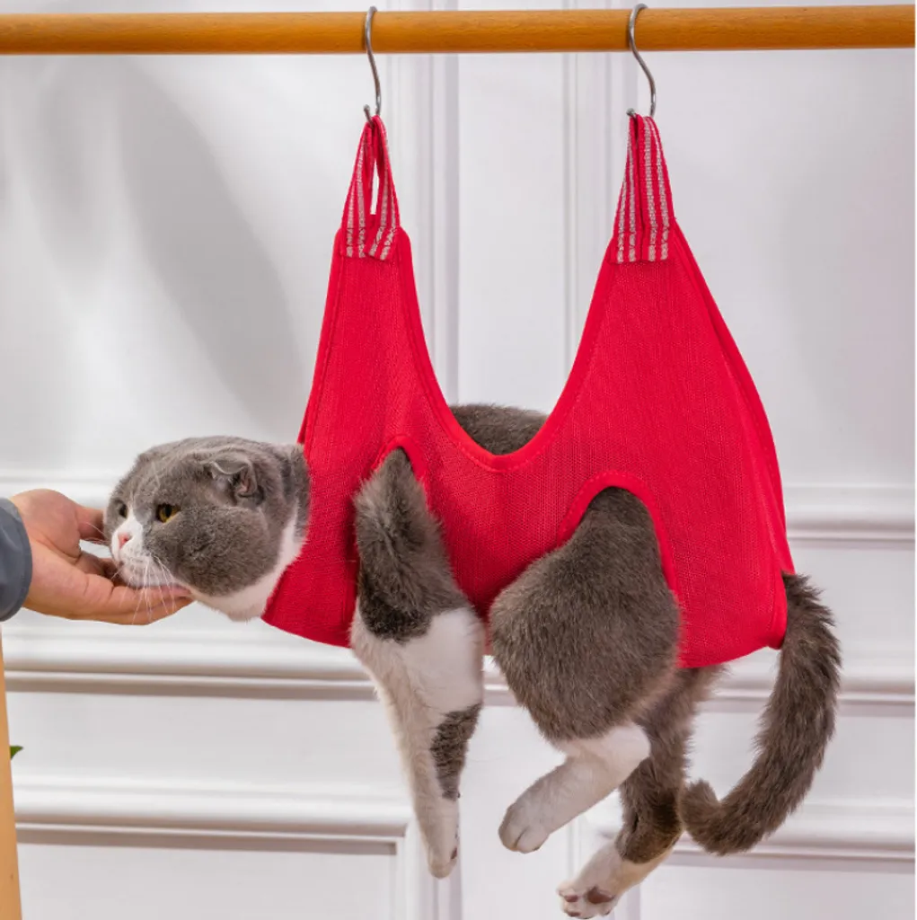 Hundepflege Hängematte Zum Nagelschneiden, Badetasche, Hängematten Helfer, Rückhaltetasche Für Katze, Hund, Rot(XS) 1 Hundepflege Hängematte Zum Nagelschneiden, Badetasche, Hängematten Helfer, Rückhaltetasche Für Katze, Hund, Rot(XS)