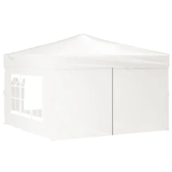 VidaXL Partyzelt Faltbar Mit Seitenwänden Weiß 3x3 M -Angebote Moos Traum Store 0f4fec80e57c1c36dce0594afa8d7627