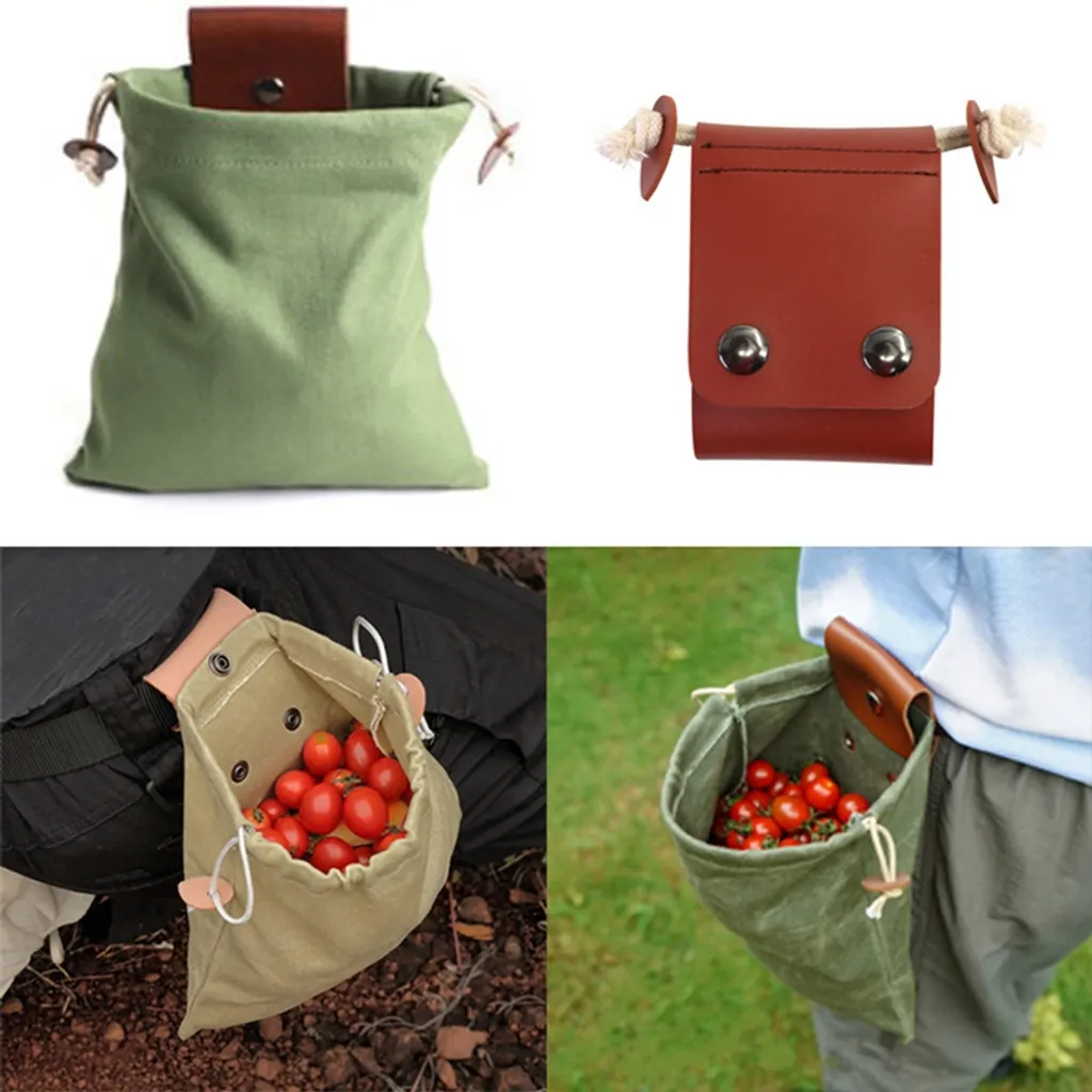 4er Pack Faltbare Canvas Leder Foraging Pouch, Mushroom Foraging Gürteltasche, Bushcraft Bag Für Camping, Wandern, Ernten, Sammeln 6 4er Pack Faltbare Canvas Leder Foraging Pouch, Mushroom Foraging Gürteltasche, Bushcraft Bag Für Camping, Wandern, Ernten, Sammeln – Bild 6