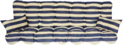 Polsterauflage Hollywoodschaukel Modell 710 Blau-gelb
