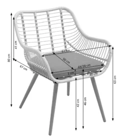 Dehner Gartenstuhl Venezia, Inkl. Polster, 80 X 61 X 67 Cm, Aluminium/Polyester, Hellbraun/dunkelgrau/schwarz -Angebote Moos Traum Store 11a98ffb612ea93e3e14e4f890bd6bf7