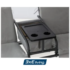 3xEliving RUBY Hollywoodschaukel, Gartenschaukel Mit Getränketisch In Grau (B 180cm X H 162cm X T 117cm) -Angebote Moos Traum Store 1227b8302e16b83658c2c8d2ae91324c