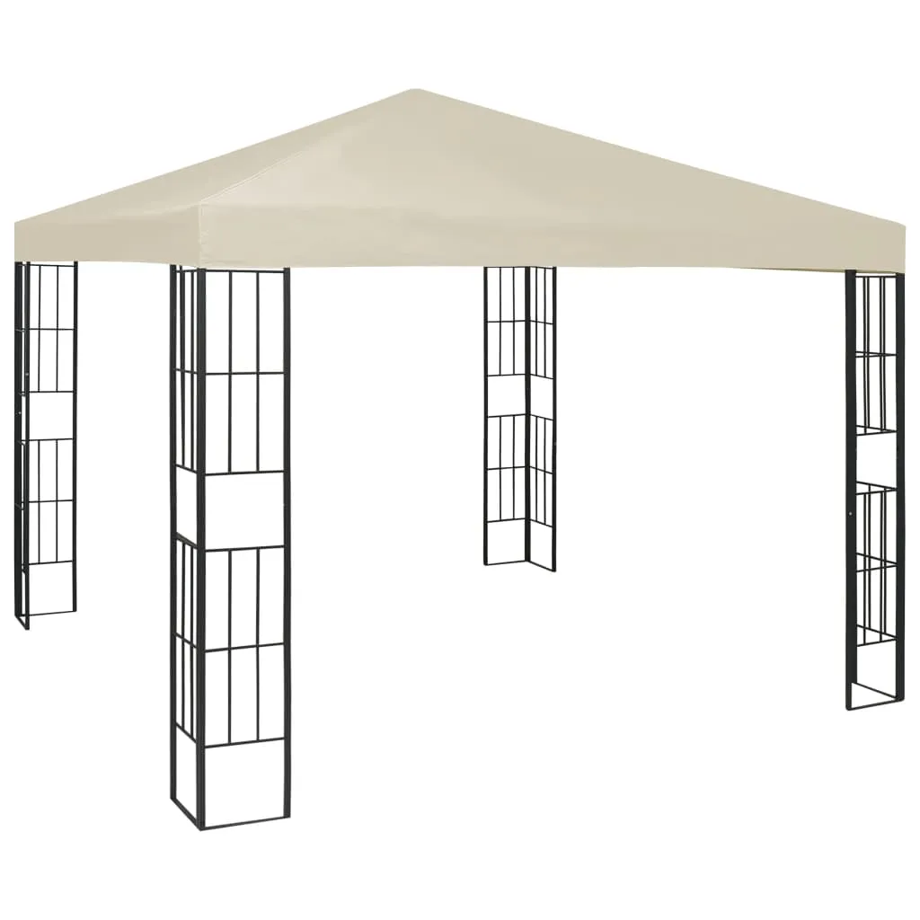 VidaXL Pavillon 3×3 M Creme 1 VidaXL Pavillon 3×3 M Creme