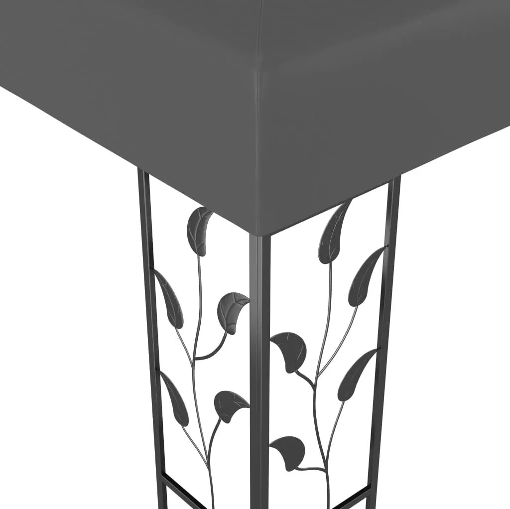 VidaXL Pavillon Mit Doppeldach 3x4 M Anthrazit 5 VidaXL Pavillon Mit Doppeldach 3x4 M Anthrazit – Bild 5