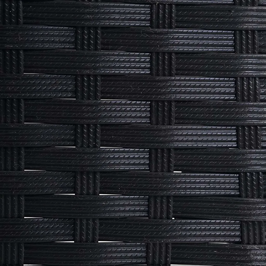 2x Poly-Rattan Gartensessel Hamar, Korbsessel Anthrazit, Kissen Creme 5 2x Poly-Rattan Gartensessel Hamar, Korbsessel Anthrazit, Kissen Creme – Bild 5