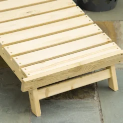 Outsunny Adirondack-Gartenstuhl Mit Fußstütze Klappbar Gartenliege Outdoor Gartenmöbel Kiefernholz Natur 78 X 140 X 94 Cm -Angebote Moos Traum Store 174b403ac640536e4c98f55cd4b48bea