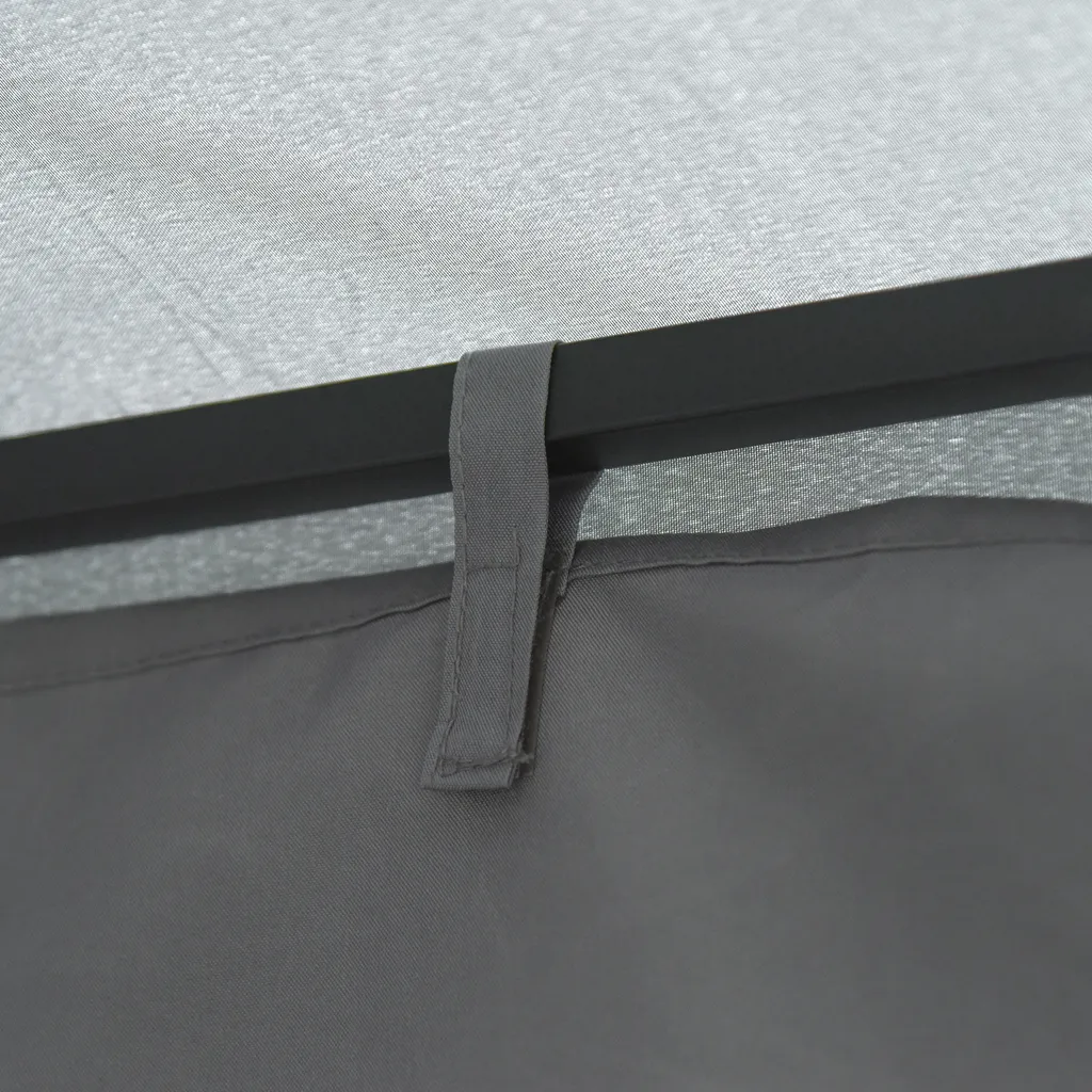 Outsunny Gartenpavillon Pavillon Ca. 3 X 3 M Doppeldach Partyzelt Festzelt 4 X Doppel-Seitenteile Wasserdicht UV-Schutz Metall Polyester Dunkelgrau 7 Outsunny Gartenpavillon Pavillon Ca. 3 X 3 M Doppeldach Partyzelt Festzelt 4 X Doppel-Seitenteile Wasserdicht UV-Schutz Metall Polyester Dunkelgrau – Bild 7