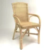Rattan Stuhl, Natur Lackiert, Korbsessel, Korbstuhl, Rattansessel, Rattanstuhl