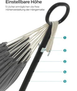 SONGMICS Hängematte Mit Gestell, 210 X 150 Cm, Auf 5 Verschiedene Höhen Verstellbar, Gestell Aus Metall, Bis 240 Kg Belastbar, Für Garten, Schwarzes Gestell Und Graue Hängematte GHS001G01 15 SONGMICS Hängematte Mit Gestell, 210 X 150 Cm, Auf 5 Verschiedene Höhen Verstellbar, Gestell Aus Metall, Bis 240 Kg Belastbar, Für Garten, Schwarzes Gestell Und Graue Hängematte GHS001G01 -Angebote Moos Traum Store 17a7721f26daf3c15254c768d5f0de90