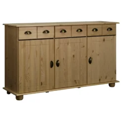 VidaXL Sideboard 134x39x79,5 Cm Massivholz Kiefer