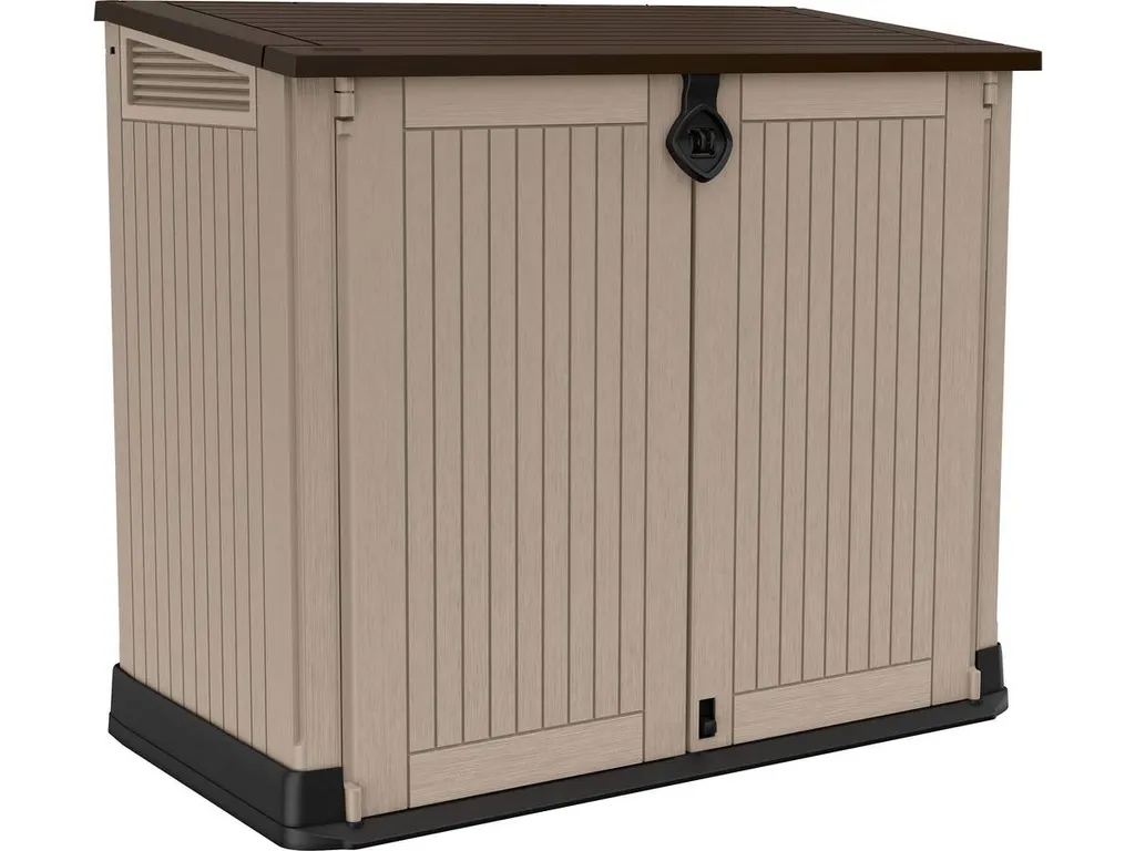 Keter Universalbox Store It Out MIDI Woodland, Ca. H 110 X B 132 X T 74 Cm, Farbe: Braun 17 Keter Universalbox Store It Out MIDI Woodland, Ca. H 110 X B 132 X T 74 Cm, Farbe: Braun – Bild 17