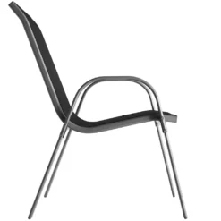 4Stk Wohaga Stapelstuhl Mit Textilenbespannung Grau/Schwarz 8 4Stk Wohaga Stapelstuhl Mit Textilenbespannung Grau/Schwarz -Angebote Moos Traum Store 23d084f33a55439e7480f7cebc0fdea1