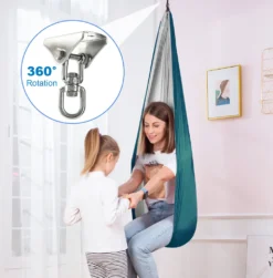 Kinderschaukel Hängematte, Indoor Therapieschaukel, Kuschelhängematte Für Kinder Mit ADHS, Asperger, Sensorische Integrationstherapie Double Layer Pod Schaukelstuhl -Angebote Moos Traum Store 251e7ce6ae906837446bcf00cdb1c5dd