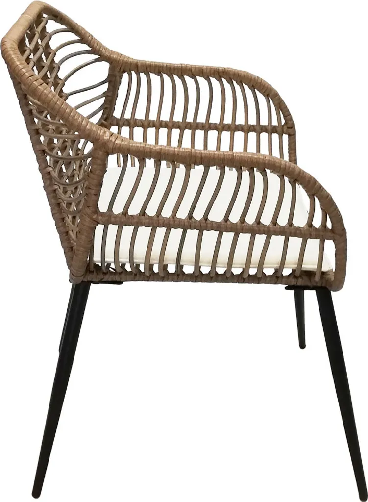 KMH® 2er Set Polyrattan Gartenstuhl *Ella* 4 KMH® 2er Set Polyrattan Gartenstuhl *Ella* – Bild 4