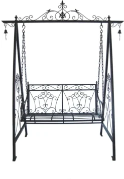 Metall Hollywoodschaukel Schaukel Gartenschaukel Antik Vintage Landhaus Stil