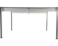 Pavillon Sky, 300x400cm, Gestell Aus Aluminium/Stahl, Pulverbschichtet In Anthrazit, Dach Aus Polyester 200g In Grau, Zerlegt Im Karton Verpackt -Angebote Moos Traum Store 26fede21736186e67a16e28df4e170f6