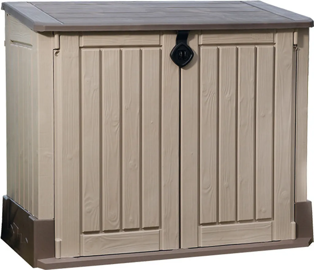 Keter Universalbox Store It Out MIDI Woodland, Ca. H 110 X B 132 X T 74 Cm, Farbe: Braun 2 Keter Universalbox Store It Out MIDI Woodland, Ca. H 110 X B 132 X T 74 Cm, Farbe: Braun – Bild 2