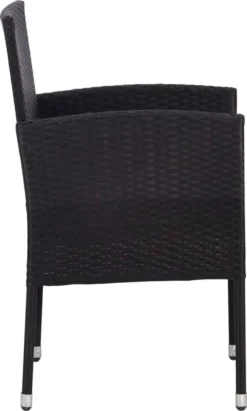VidaXL Gartenstühle 4 Stk. Poly Rattan Schwarz -Angebote Moos Traum Store 28a375be2aa5672ddd6289a2476f8330