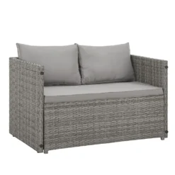Juskys 2in1 Polyrattan Relax Gartenmöbel Set Jamaika - Tisch, Gartenlounge Sofa - Balkonmöbel Sitzgruppe Für Balkon, Garten - Outdoor Lounge Grau 27 Juskys 2in1 Polyrattan Relax Gartenmöbel Set Jamaika - Tisch, Gartenlounge Sofa - Balkonmöbel Sitzgruppe Für Balkon, Garten - Outdoor Lounge Grau -Angebote Moos Traum Store 29202f5edf17a9ca95005fbd374a2200