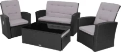 Tectake Rattan Lounge Bari - Schwarz -Angebote Moos Traum Store 2cb00119e5ec495d4a654220c25b21f0