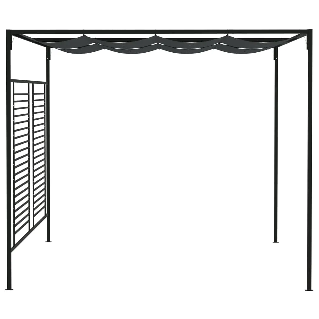 VidaXL Pavillon Mit Ausziehbarem Dach 4x3x2,3 M Anthrazit 180 G/m² 3 VidaXL Pavillon Mit Ausziehbarem Dach 4x3x2,3 M Anthrazit 180 G/m² – Bild 3