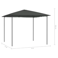 VidaXL Pavillon 3x3x2,6 M Anthrazit 160 G/m² -Angebote Moos Traum Store 31d4fc19964bd9e4f333522ee17b9aa1