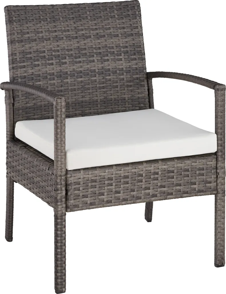 Tectake Rattan Sitzgruppe Sparta 3+1 - Grau 10 Tectake Rattan Sitzgruppe Sparta 3+1 - Grau – Bild 10