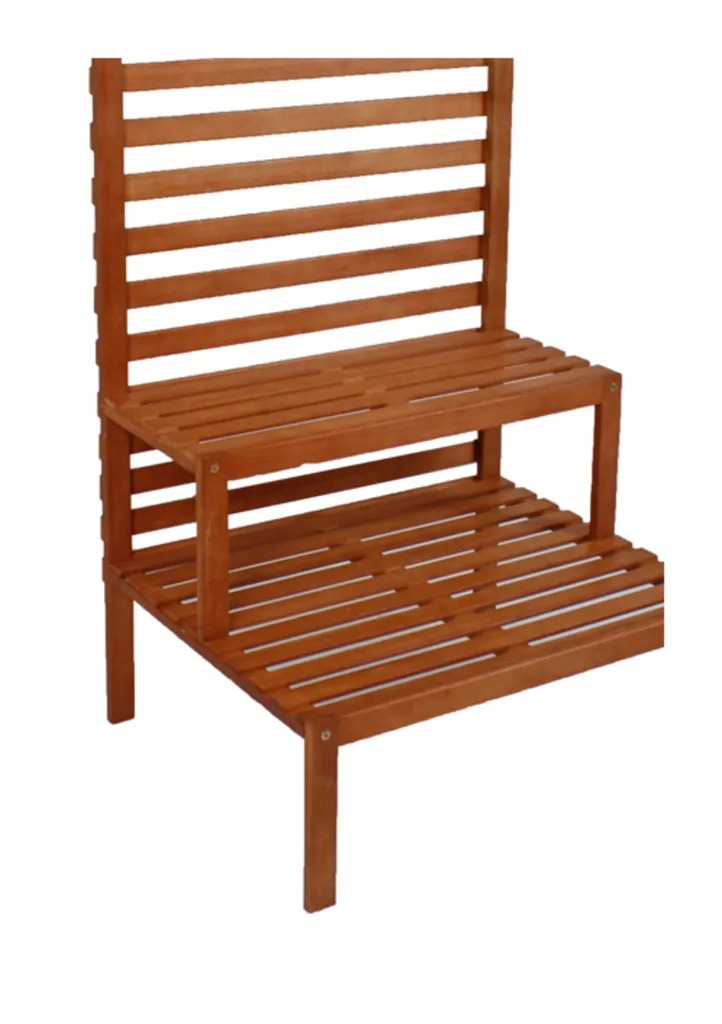 Jardinion Sichtschutz Mit Pflanzentreppe, Blumentreppe, Eukalyptus, Terrasse Balkon Garten 66x 80x 180 - Braun 3 Jardinion Sichtschutz Mit Pflanzentreppe, Blumentreppe, Eukalyptus, Terrasse Balkon Garten 66x 80x 180 - Braun – Bild 3