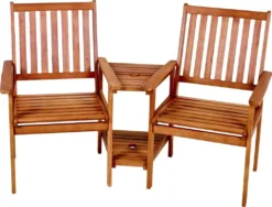 Doppelsessel EDISON Gartenstuhl Sonnenschirmvorrichtung Tisch Stuhl 2-sitzer Eukalyptus -Angebote Moos Traum Store 3305e54e9b101a8aaaa5ee0cdfbf557e