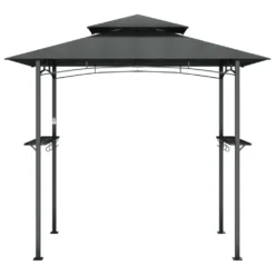 VidaXL Grillpavillon Mit Seitenregalen Anthrazit 240x150x243 Cm Stahl 10 VidaXL Grillpavillon Mit Seitenregalen Anthrazit 240x150x243 Cm Stahl -Angebote Moos Traum Store 33fee6dbcde5c1379f0c839237190b1e