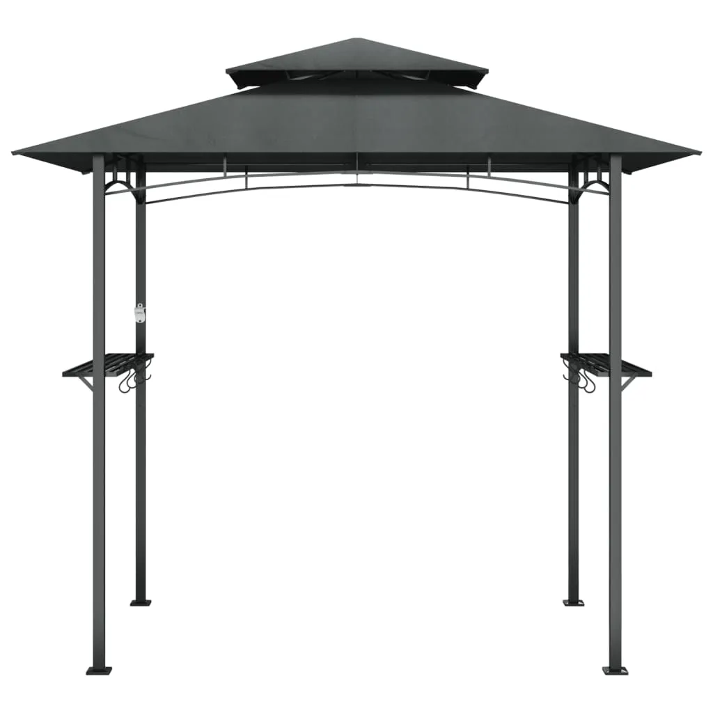 VidaXL Grillpavillon Mit Seitenregalen Anthrazit 240x150x243 Cm Stahl 3 VidaXL Grillpavillon Mit Seitenregalen Anthrazit 240x150x243 Cm Stahl – Bild 3