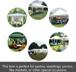 Yakimz Pavillon Verbolzung Festzelt Partyzelt Außenveranstaltungen Stahlrohre 3x6m Weiß -Angebote Moos Traum Store 368b3376b573be7e8a95ef5af28b1230