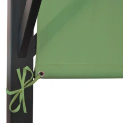 Pergola Baia, Garten Pavillon Terrassenüberdachung, Stabiles 6cm-Stahl-Gestell + Schiebedach Grün 3x4m -Angebote Moos Traum Store 3731a1b72244bf2d3a9aa4a161adcaec