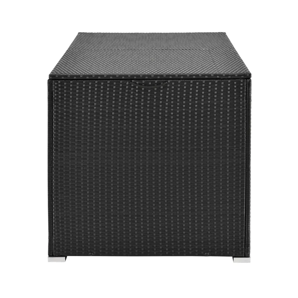 Juskys Polyrattan Auflagenbox Ikaria 950 L Inkl. Deckel Mit Hubautomatik & Innenplane – Garten Kissenbox Für Balkon & Terrasse – Gartenbox Schwarz 11 Juskys Polyrattan Auflagenbox Ikaria 950 L Inkl. Deckel Mit Hubautomatik & Innenplane – Garten Kissenbox Für Balkon & Terrasse – Gartenbox Schwarz – Bild 11