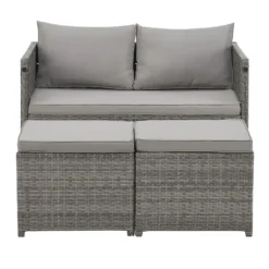 Juskys 2in1 Polyrattan Relax Gartenmöbel Set Jamaika - Tisch, Gartenlounge Sofa - Balkonmöbel Sitzgruppe Für Balkon, Garten - Outdoor Lounge Grau 29 Juskys 2in1 Polyrattan Relax Gartenmöbel Set Jamaika - Tisch, Gartenlounge Sofa - Balkonmöbel Sitzgruppe Für Balkon, Garten - Outdoor Lounge Grau -Angebote Moos Traum Store 39e25eee36437be4710213beb12f6fc8