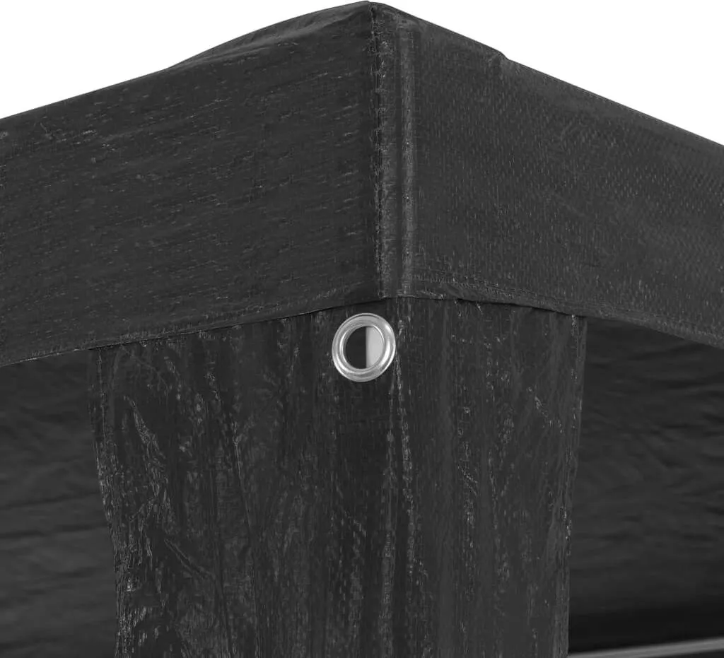 VidaXL Partyzelt 3 X 4 M PE Anthrazit 4 VidaXL Partyzelt 3 X 4 M PE Anthrazit – Bild 4