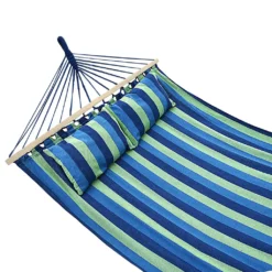 Juskys Hängematte Caracas 230 X 150 Cm In Grün-Blau – Doppelhängematte Aus Baumwolle Für 2 Personen Mit Kissen – Outdoor-Hängematte Bis 300 Kg 22 Juskys Hängematte Caracas 230 X 150 Cm In Grün-Blau – Doppelhängematte Aus Baumwolle Für 2 Personen Mit Kissen – Outdoor-Hängematte Bis 300 Kg -Angebote Moos Traum Store 3c972cd4627be528eea3da3e580bbabb