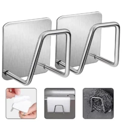 Haken Selbstklebend Edelstahl Ohne Bohren Kann Zum Aufhängen Von Bademänteln Handtüchern Kleiderhaken Und Toilettenartikeln Verwendet Werden Geeignet