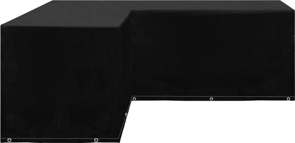 VIDAXL Gartenmoebel-Abdeckung L-Form 12 Oesen 250x250x90 Cm 2 VIDAXL Gartenmoebel-Abdeckung L-Form 12 Oesen 250x250x90 Cm – Bild 2