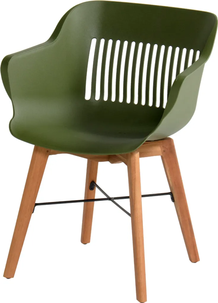 Hartman Outdoor 2er Set Gartenstühle Jill Wood Natur/Dunkelgrün 1 Hartman Outdoor 2er Set Gartenstühle Jill Wood Natur/Dunkelgrün